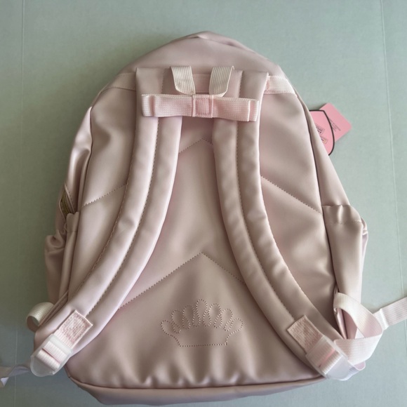 Juicy Couture Pink Quilted Mini Backpack with Gold Accents - Picture 2 of 4